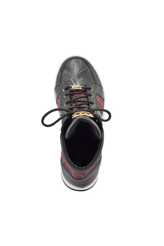 Mauri 8411 Genesis Crocodile Skim / Time Leather / Matahari Fabric High-Top Sneakers (MA5403)