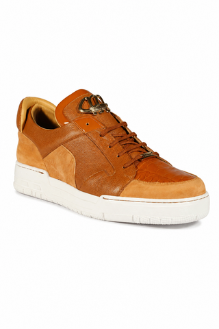Mauri 8412 Boss Crocodile, Suede & Patent Sneakers