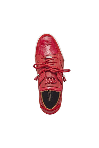 Mauri 8412 Boss Exotic Crocodile / Suede / Patent Leather Casual Sneakers (MA5334)(Made to Order)-AmbrogioShoes