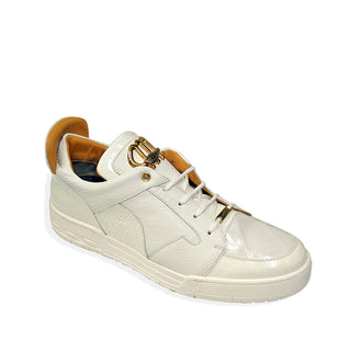 Mauri 8412/1 Boss Exotic Crocodile Skin / Patent / Calf-Skin Leather Sneakers (MA5444)-AmbrogioShoes