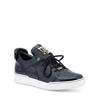 Mauri 8412/1 Boss Men's Shoes Exotic Crocodile Skin / Patent / Calf-Skin Leather Sneakers (MA5444)(Special Order)-AmbrogioShoes