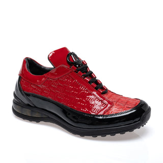 Mauri 8415/4 Beats Exotic Hornback & Embossed Patent Leather Sneaker (MA5682)(Special Order)-AmbrogioShoes