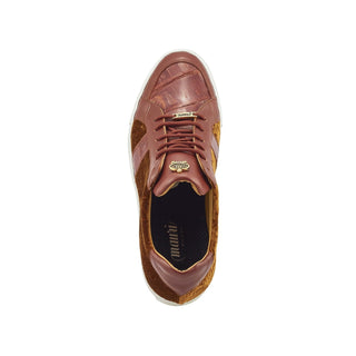 Mauri 8418 Freeze Exotic Crocodile Skin / Nappa Leather / Velvet Embossed Casual Sneakers (MA5357)-AmbrogioShoes