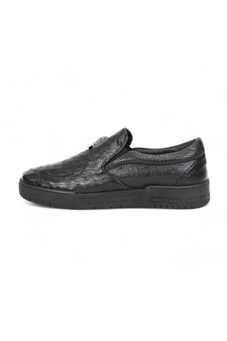 Mauri 8419/1 Posh Exotic Ostrich Slip-On Sneakers (MA5653)(Made to Order)-AmbrogioShoes