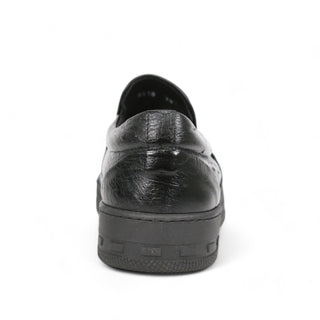 Mauri 8419/1 Posh Exotic Ostrich Slip-On Sneakers (MA5653)(Made to Order)-AmbrogioShoes