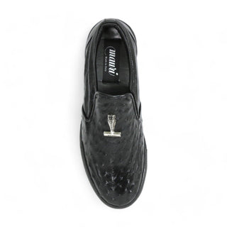 Mauri 8419/1 Posh Exotic Ostrich Slip-On Sneakers (MA5653)(Made to Order)-AmbrogioShoes