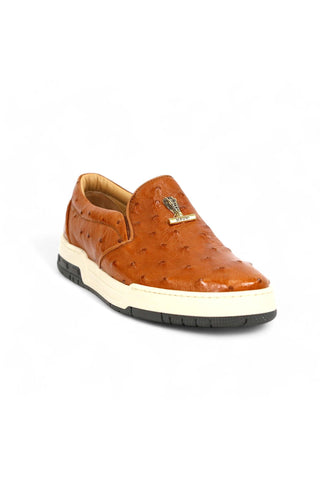 Mauri 8419/1 Posh Ostrich Slip-On Sneakers (MA5653)
