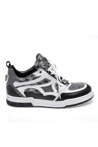 Mauri 8435 Abstract Crocodile Skin / Nappa / Fabric Sneaker (MA5685)