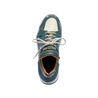 Mauri 8440 Crown Exotic Crocodile Skin / Nappa / Patent Leather Sneakers (MA5450)-AmbrogioShoes