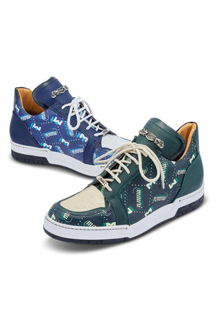 Mauri 8440 Crown Exotic Crocodile Skin / Nappa / Patent Leather Sneakers (MA5450)-AmbrogioShoes