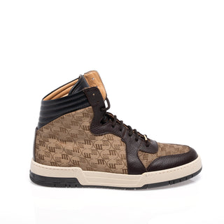 Mauri 8466/1 Vision Nappa Leather / Fabric / Time Leather High-Top Sneaker (MA5681)-AmbrogioShoes