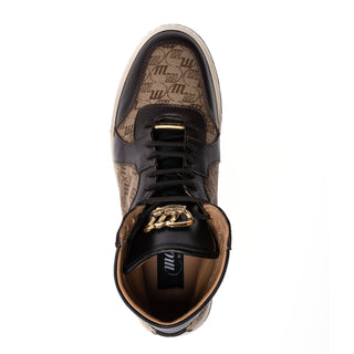 Mauri 8466/1 Vision Nappa Leather / Fabric / Time Leather High-Top Sneaker (MA5681)-AmbrogioShoes