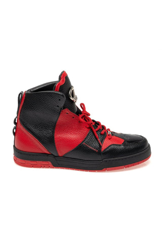 Mauri 8471/2 Hook Crocodile Skin & Time Leather High-Top Sneaker (MA5679)