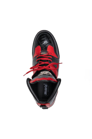Mauri 8471/2 Hook Crocodile Skin & Time Leather High-Top Sneaker (MA5679)