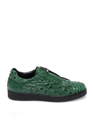 Mauri 8478/16 Regata Exotic Ostrich Skin Sneaker (MA5682)(Made to Order)-AmbrogioShoes