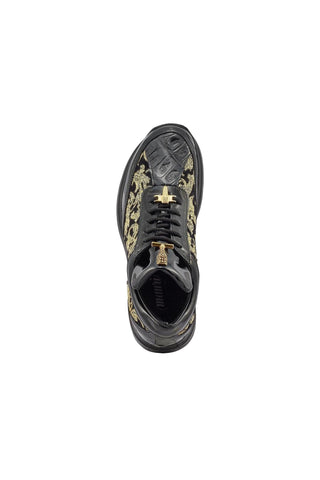 Mauri 8514 Blunt Exotic Crocodile / Didier Fabric / Patent Casual Sneakers (MA5365)