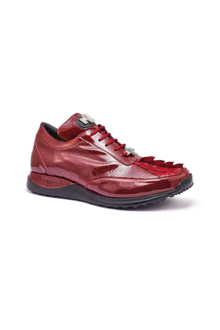 Mauri 8514 Blunt Exotic Hornback & Embossed Patent Leather Sneakers (MA5332)-AmbrogioShoes