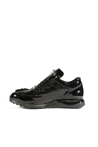Mauri 8514 Blunt Exotic Hornback & Embossed Patent Sneakers (MA5332)