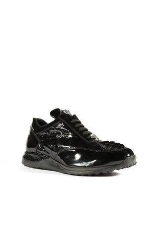 Mauri 8514 Blunt Hornback & Embossed Patent Sneakers (MA5332)