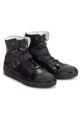 Mauri 8515 Crocodile Skin / Fabric / Leather Sneakers (MA4000)