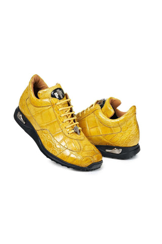 Mauri 8566 Empire Burnished Yellow Alligator Sneakers (MA5017)