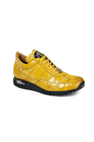 Mauri 8566 Empire Burnished Yellow Alligator Sneakers (MA5017)