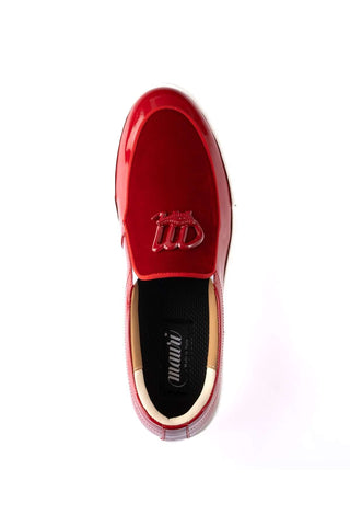 Mauri 8600/8 Patent Leather & Velvet Sneaker-AmbrogioShoes