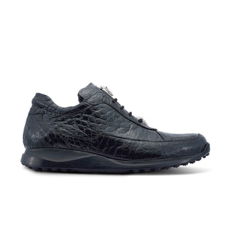 Mauri 8900/2 Bloodshed Men's Shoes Black Exotic Alligator Casual Sneakers (MA5421)-AmbrogioShoes