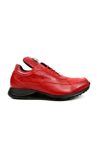 Mauri 8900/2 Bubble Crocodile / Nappa Embossed Sneakers-AmbrogioShoes