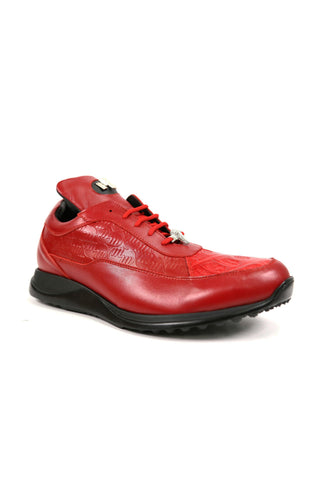 Mauri 8900/2 Bubble Crocodile / Nappa Embossed Sneakers-AmbrogioShoes