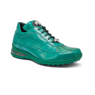 Mauri 8900/2 Bubble Crocodile & Patent Sneakers (Made to Order)-AmbrogioShoes