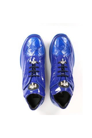 Mauri 8900/2 Bubble Crocodile & Patent Sneakers (Made to Order)-AmbrogioShoes