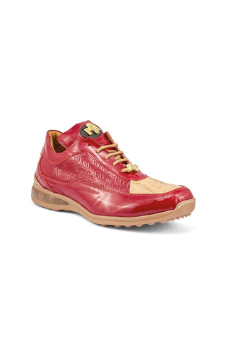 Mauri 8900/2 Bubble Crocodile Skin & Calf-Skin Patent Sneakers (MA5409)