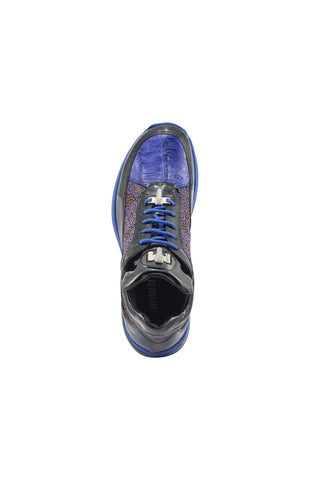 Mauri 8900/2 Bubble Crocodile Skin / Patent / Matahari Fabric Sneakers (MA5402)