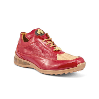 Mauri 8900/2 Bubble Exotic Crocodile Skin & Calf-Skin Patent Leather Sneakers (MA5409)-AmbrogioShoes