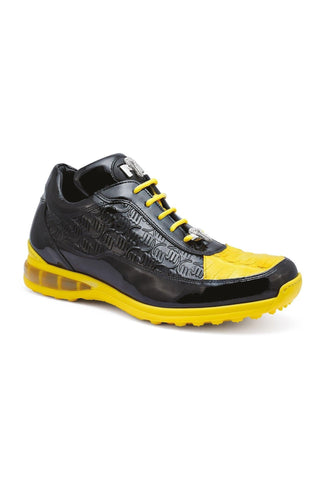 Mauri 8900/2 Bubble Exotic Crocodile Skin & Calf-Skin Patent Sneakers (MA5020)