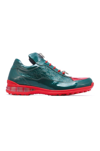 Mauri 8900/2 Bubble Exotic Crocodile Skin & Calf-Skin Patent Sneakers (MA5020)
