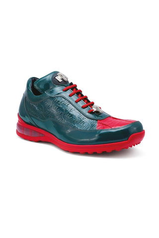 Mauri 8900/2 Bubble Exotic Crocodile Skin & Calf-Skin Patent Sneakers (MA5020)