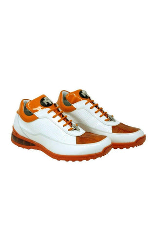 Mauri 8900/2 Bubble Exotic Crocodile Skin & Calf-Skin Patent Sneakers (MA5020)