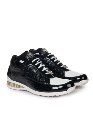 Mauri 8900/2 Bubble Exotic Crocodile Skin & Calf-Skin Patent Sneakers (MA5020)