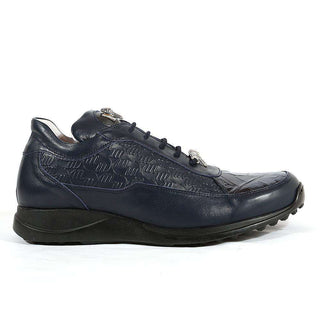 Mauri 8900/2 Bubble Exotic Crocodile Skin & King Nappa Embossed Sneakers (MA5338)(Made to Order)-AmbrogioShoes