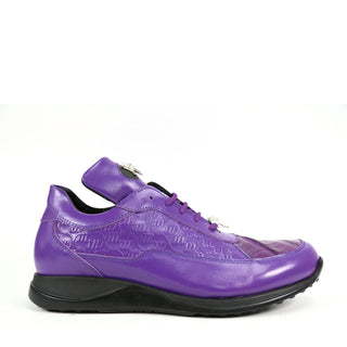Mauri 8900/2 Bubble Exotic Crocodile Skin & King Nappa Embossed Sneakers (MA5338)(Made to Order)-AmbrogioShoes