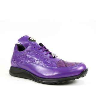 Mauri 8900/2 Bubble Exotic Crocodile Skin & King Nappa Embossed Sneakers (MA5338)(Made to Order)-AmbrogioShoes