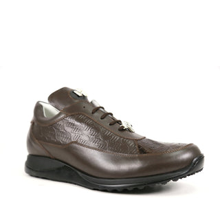 Mauri 8900/2 Bubble Exotic Crocodile Skin & King Nappa Embossed Sneakers (MA5338)(Made to Order)-AmbrogioShoes