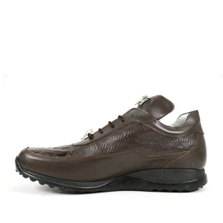 Mauri 8900/2 Bubble Exotic Crocodile Skin & King Nappa Embossed Sneakers (MA5338)(Made to Order)-AmbrogioShoes