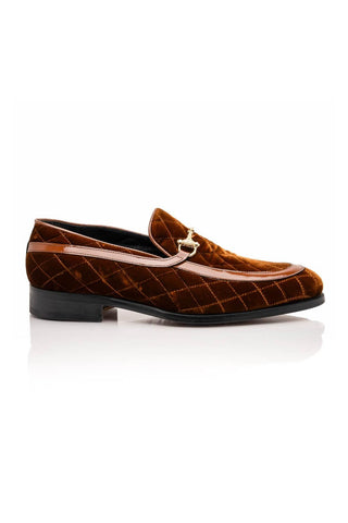 Mauri Allure 3257/1 Quilted Velvet / Patent Horsebit Loafer
