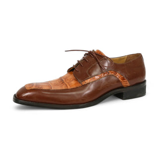 Mauri Arsenal 4642/9 Men's Shoes Alligator / Calf-Skin Leather Lace-Up Derby (MA5663)(Special Order)-AmbrogioShoes
