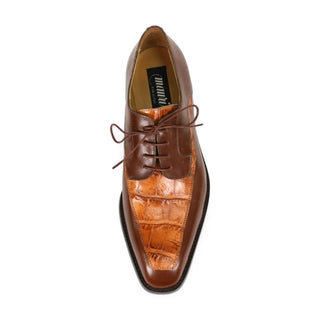 Mauri Arsenal 4642/9 Men's Shoes Alligator / Calf-Skin Leather Lace-Up Derby (MA5663)(Special Order)-AmbrogioShoes