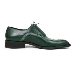 Mauri Arsenal 4642/9 Men's Shoes Alligator / Calf-Skin Leather Lace-Up Derby (MA5663)(Special Order)-AmbrogioShoes