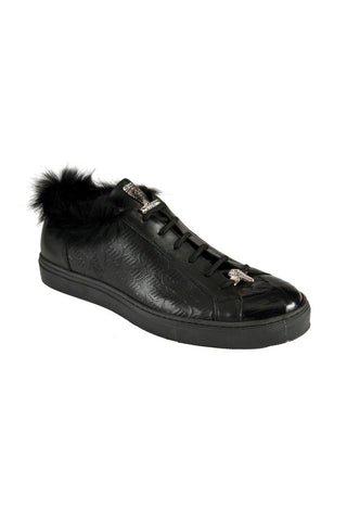Mauri Black Crocodile / Nappa Sneakers 8591 (MAO1049)